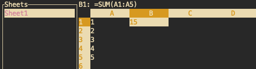 TironCalc Screenshot